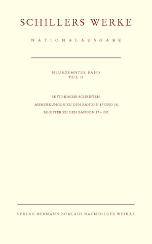 Buchcover Schillers Werke. Nationalausgabe  | EAN 9783740010454 | ISBN 3-7400-1045-2 | ISBN 978-3-7400-1045-4