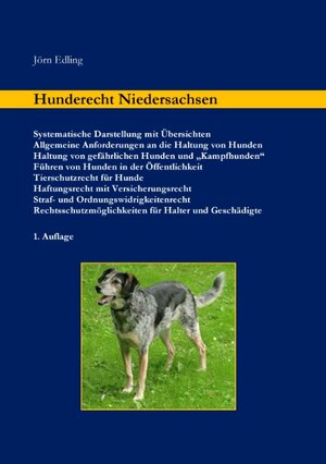 Buchcover Hunderecht Niedersachsen | Jörn Edling | EAN 9783741242205 | ISBN 3-7412-4220-9 | ISBN 978-3-7412-4220-5