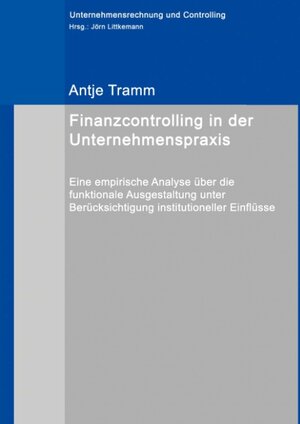 Buchcover Finanzcontrolling in der Unternehmenspraxis | Antje Tramm | EAN 9783741279393 | ISBN 3-7412-7939-0 | ISBN 978-3-7412-7939-3
