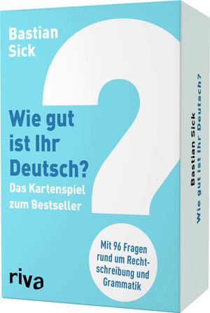 Buchcover Wie gut ist Ihr Deutsch? – Das Kartenspiel zum Bestseller | Bastian Sick | EAN 9783742312907 | ISBN 3-7423-1290-1 | ISBN 978-3-7423-1290-7