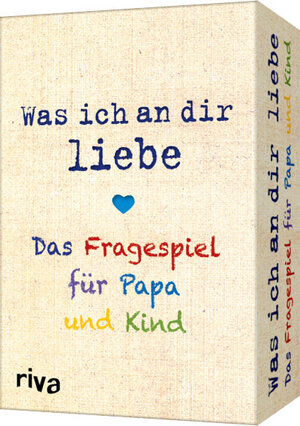 Buchcover Was ich an dir liebe – Das Fragespiel für Papa und Kind | riva Verlag | EAN 9783742316387 | ISBN 3-7423-1638-9 | ISBN 978-3-7423-1638-7