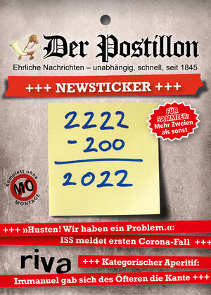 Buchcover Der Postillon +++ Newsticker +++ 2022 | Stefan Sichermann | EAN 9783742317599 | ISBN 3-7423-1759-8 | ISBN 978-3-7423-1759-9