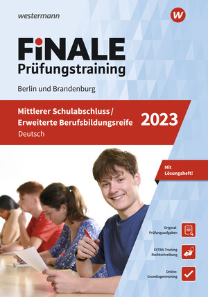 Buchcover FiNALE - Prüfungstraining Mittlerer Schulabschluss, Fachoberschulreife, Erweiterte Berufsbildungsreife Berlin und Brandenburg | Jelko Peters | EAN 9783742623867 | ISBN 3-7426-2386-9 | ISBN 978-3-7426-2386-7