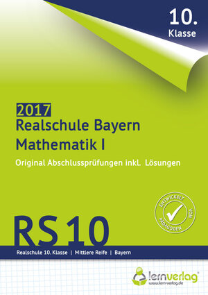Buchcover Abschlussprüfung Mathematik I Realschule Bayern 2017  | EAN 9783743000148 | ISBN 3-7430-0014-8 | ISBN 978-3-7430-0014-8