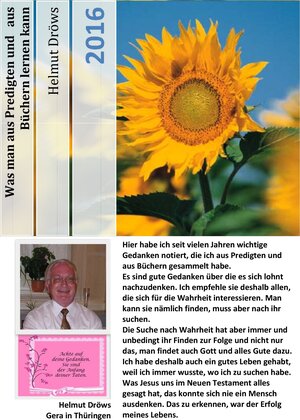 Buchcover Was man aus Predigten und aus Büchern lernen kann | Helmut Dröws | EAN 9783743155053 | ISBN 3-7431-5505-2 | ISBN 978-3-7431-5505-3