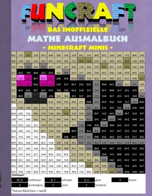 Buchcover Funcraft - Das inoffizielle Mathe Ausmalbuch: Minecraft Minis (Cover Dragon) | Theo von Taane | EAN 9783743182417 | ISBN 3-7431-8241-6 | ISBN 978-3-7431-8241-7