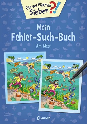 Buchcover Die verflixten Sieben - Mein Fehler-Such-Buch - Am Meer  | EAN 9783743203624 | ISBN 3-7432-0362-6 | ISBN 978-3-7432-0362-4