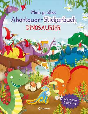 Buchcover Mein großes Abenteuer-Stickerbuch - Dinosaurier | Joshua George | EAN 9783743212664 | ISBN 3-7432-1266-8 | ISBN 978-3-7432-1266-4