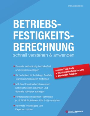 Buchcover Betriebsfestigkeitsberechnung | Stefan Einbock | EAN 9783744800198 | ISBN 3-7448-0019-9 | ISBN 978-3-7448-0019-8