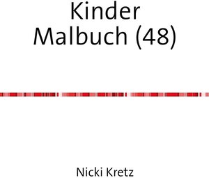 Buchcover Malbuch für Kinder 48 | Nicki Kretz | EAN 9783745056082 | ISBN 3-7450-5608-6 | ISBN 978-3-7450-5608-2