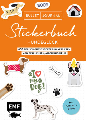 Buchcover Bullet Journal Stickerbuch – Hundeglück  | EAN 9783745910919 | ISBN 3-7459-1091-5 | ISBN 978-3-7459-1091-9