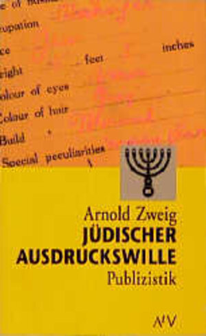 Buchcover Jüdischer Ausdruckswille | Arnold Zweig | EAN 9783746600697 | ISBN 3-7466-0069-3 | ISBN 978-3-7466-0069-7