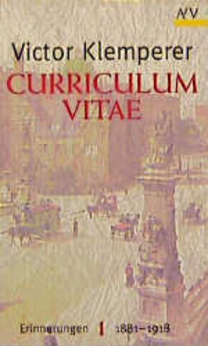 Buchcover Curriculum vitae | Victor Klemperer | EAN 9783746655000 | ISBN 3-7466-5500-5 | ISBN 978-3-7466-5500-0
