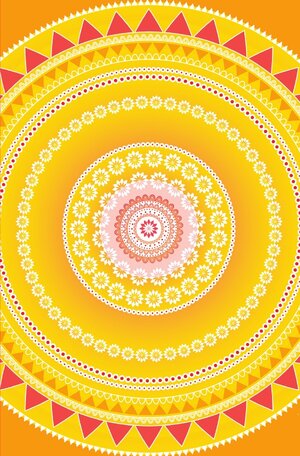 Buchcover Schreibwandel Notizbuch "oranges Mandala" | Melina Lisann | EAN 9783746722009 | ISBN 3-7467-2200-4 | ISBN 978-3-7467-2200-9