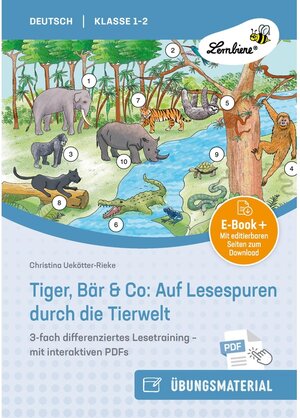 Buchcover Tiger, Bär & Co: Auf Lesespuren durch die Tierwelt  | EAN 9783746811376 | ISBN 3-7468-1137-6 | ISBN 978-3-7468-1137-6