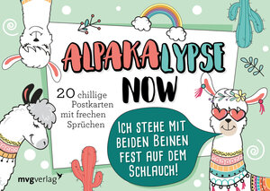 Buchcover Alpakalypse now – 20 chillige Postkarten mit frechen Sprüchen  | EAN 9783747401026 | ISBN 3-7474-0102-3 | ISBN 978-3-7474-0102-6
