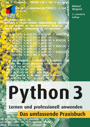 Buchcover Python 3 | Michael Weigend | EAN 9783747505465 | ISBN 3-7475-0546-5 | ISBN 978-3-7475-0546-5