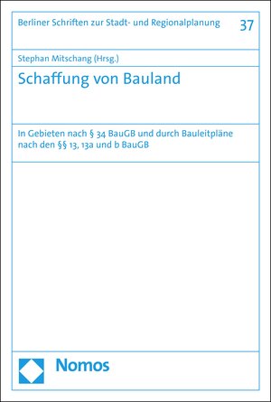 Buchcover Schaffung von Bauland  | EAN 9783748901945 | ISBN 3-7489-0194-1 | ISBN 978-3-7489-0194-5