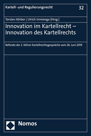 Buchcover Innovation im Kartellrecht - Innovation des Kartellrechts  | EAN 9783748908074 | ISBN 3-7489-0807-5 | ISBN 978-3-7489-0807-4
