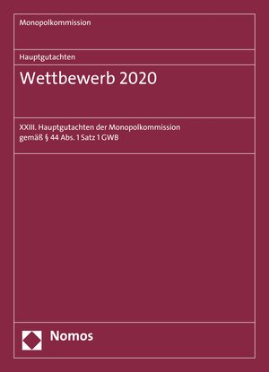 Buchcover Hauptgutachten. Wettbewerb 2020  | EAN 9783748911647 | ISBN 3-7489-1164-5 | ISBN 978-3-7489-1164-7