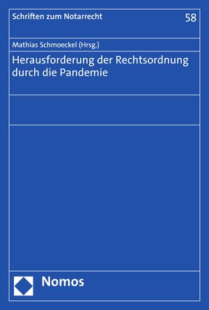 Buchcover Herausforderung der Rechtsordnung durch die Pandemie  | EAN 9783748912767 | ISBN 3-7489-1276-5 | ISBN 978-3-7489-1276-7