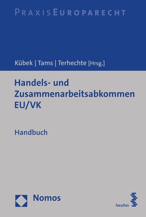 Buchcover Handels- und Zusammenarbeitsabkommen EU/VK  | EAN 9783748913719 | ISBN 3-7489-1371-0 | ISBN 978-3-7489-1371-9