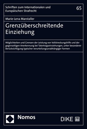 Buchcover Grenzüberschreitende Einziehung | Marie-Lena Marstaller | EAN 9783748914051 | ISBN 3-7489-1405-9 | ISBN 978-3-7489-1405-1