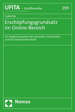 Buchcover Erschöpfungsgrundsatz im Online-Bereich | Guide Wu | EAN 9783748914075 | ISBN 3-7489-1407-5 | ISBN 978-3-7489-1407-5