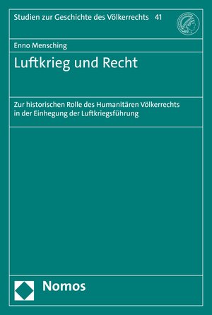 Buchcover Luftkrieg und Recht | Enno Mensching | EAN 9783748928904 | ISBN 3-7489-2890-4 | ISBN 978-3-7489-2890-4
