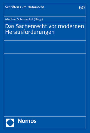 Buchcover Das Sachenrecht vor modernen Herausforderungen  | EAN 9783748933670 | ISBN 3-7489-3367-3 | ISBN 978-3-7489-3367-0