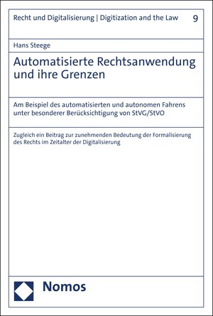 Buchcover Automatisierte Rechtsanwendung und ihre Grenzen | Hans Steege | EAN 9783748936350 | ISBN 3-7489-3635-4 | ISBN 978-3-7489-3635-0