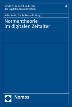 Buchcover Normentheorie im digitalen Zeitalter  | EAN 9783748937647 | ISBN 3-7489-3764-4 | ISBN 978-3-7489-3764-7