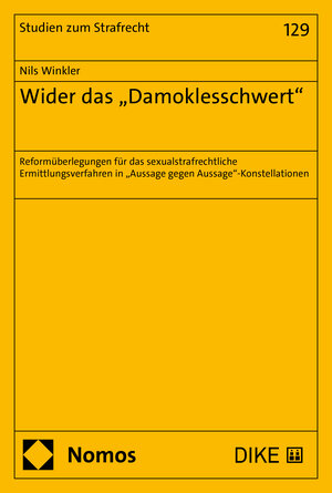 Buchcover Wider das „Damoklesschwert“ | Nils Winkler | EAN 9783748940326 | ISBN 3-7489-4032-7 | ISBN 978-3-7489-4032-6