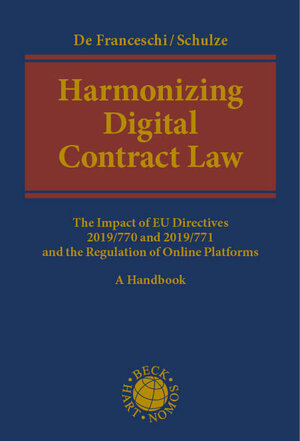 Buchcover Harmonizing Digital Contract Law | EAN 9783748941415 | ISBN 3-7489-4141-2 | ISBN 978-3-7489-4141-5