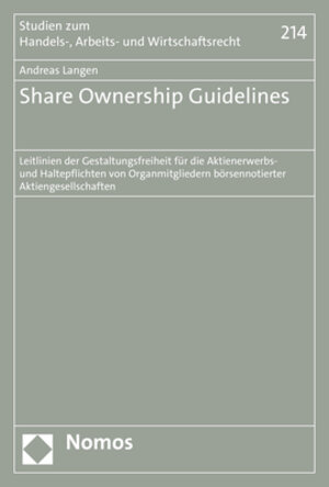 Buchcover Share Ownership Guidelines | Andreas Langen | EAN 9783748941446 | ISBN 3-7489-4144-7 | ISBN 978-3-7489-4144-6