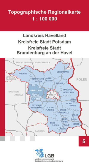 Buchcover Topographische Regionalkarte 1:100000, Landkreis Havelland, Kreisfreie Städte Potsdam, Brandenburg a.d.H.  | EAN 9783749045693 | ISBN 3-7490-4569-0 | ISBN 978-3-7490-4569-3