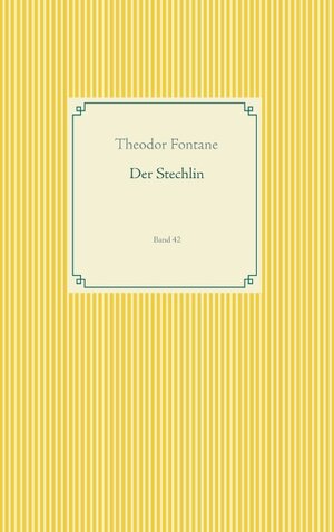 Buchcover Der Stechlin | Theodor Fontane | EAN 9783750432246 | ISBN 3-7504-3224-4 | ISBN 978-3-7504-3224-6