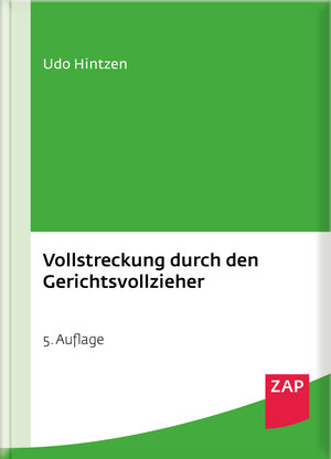 Buchcover Vollstreckung durch den Gerichtsvollzieher | Udo Hintzen | EAN 9783750800113 | ISBN 3-7508-0011-1 | ISBN 978-3-7508-0011-3