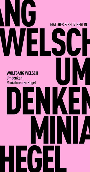 Buchcover Umdenken | Wolfgang Welsch | EAN 9783751805216 | ISBN 3-7518-0521-4 | ISBN 978-3-7518-0521-6
