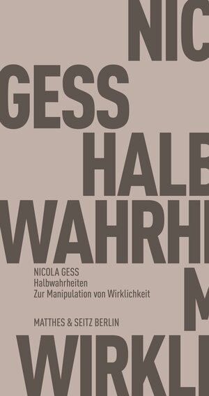 Buchcover Halbwahrheiten | Nicola Gess | EAN 9783751805278 | ISBN 3-7518-0527-3 | ISBN 978-3-7518-0527-8