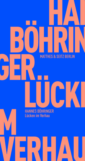 Buchcover Lücken im Verhau | Hannes Böhringer | EAN 9783751805636 | ISBN 3-7518-0563-X | ISBN 978-3-7518-0563-6