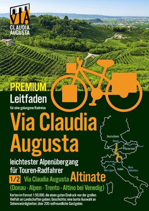 Buchcover Rad-Route Via Claudia Augusta 1/2 "Altinate" PREMIUM | Christoph Tschaikner | EAN 9783751958103 | ISBN 3-7519-5810-X | ISBN 978-3-7519-5810-3
