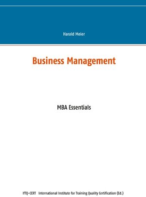 Buchcover Business Management | Harald Meier | EAN 9783751980449 | ISBN 3-7519-8044-X | ISBN 978-3-7519-8044-9