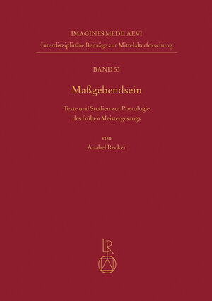 Buchcover Maßgebendsein | Anabel Recker | EAN 9783752005851 | ISBN 3-7520-0585-8 | ISBN 978-3-7520-0585-1
