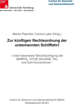 Buchcover Zur künftigen Rechtsordnung der unbemannten Schifffahrt | EAN 9783752865479 | ISBN 3-7528-6547-4 | ISBN 978-3-7528-6547-9