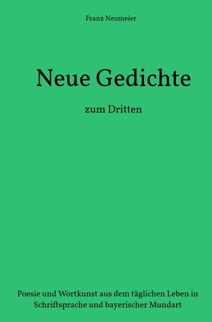 Buchcover Gedanken werden Gedichte | Franz Neumeier | EAN 9783752957594 | ISBN 3-7529-5759-X | ISBN 978-3-7529-5759-4