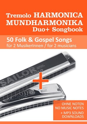 Buchcover Tremolo Mundharmonika / Harmonica Duo+ Songbook - 50 Folk &amp; Gospel Songs für 2 MusikerInnen / for 2 musicians | Reynhard Boegl | EAN 9783753131337 | ISBN 3-7531-3133-4 | ISBN 978-3-7531-3133-7