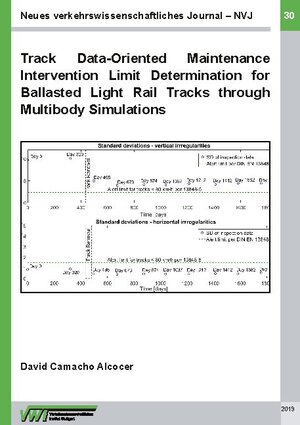 Buchcover Track Data-Oriented Maintenance Intervention Limit Determination for Ballasted Light Rail Tracks through Multibody Simulations | David Camacho Alcocer | EAN 9783753463063 | ISBN 3-7534-6306-X | ISBN 978-3-7534-6306-3