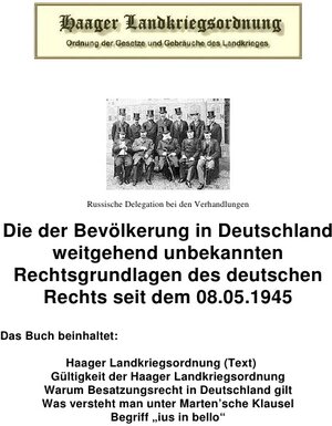 Buchcover Die Haager Landkriegsordnung | Peter Frühwald | EAN 9783754911211 | ISBN 3-7549-1121-X | ISBN 978-3-7549-1121-1