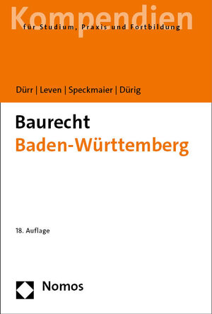 Buchcover Baurecht Baden-Württemberg | Hansjochen Dürr | EAN 9783756000586 | ISBN 3-7560-0058-3 | ISBN 978-3-7560-0058-6